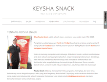 Tablet Screenshot of keyshasnack.com